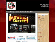 Tablet Screenshot of oakridgebowlingcenter.com
